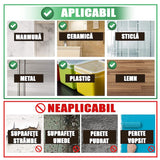 Banda Dublu Adeziva, Flippy, Transparenta, Rezistenta la Apa, Reutilizabila, Tehnologie Nano, 50mm x 1mm x 5m, Fara Urme