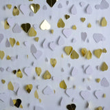 Banner Cu Inimioare, Tip Franjuri, 4 M, Rola De Ata Inclusa, /Alb - vivimall.ro