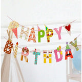 Banner Happy Birthday 100x200 cm, Vivimall, Rola de Ata Inclusa, Tematica Candy, Multicolor - vivimall.ro
