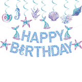 Banner Happy Birthday Mermaid | Mermaidia - vivimall.ro