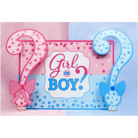 Banner Pentru Petrecere, Tematica Gender Reveal, Roz