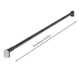 Bara Telescopica Multifunctionala, Flippy, din Otel Inoxidabil si ABS, Utilizare Universala, Extensie 185 - 205 cm, Fara Perforare Perete, Gri