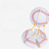 Minge UFO baseball Flippy cu deformare, diametru 8 cm, 3 ani +, interactiva, minge magică OZN zburator, minge zburătoare, Alb - vivimall.ro