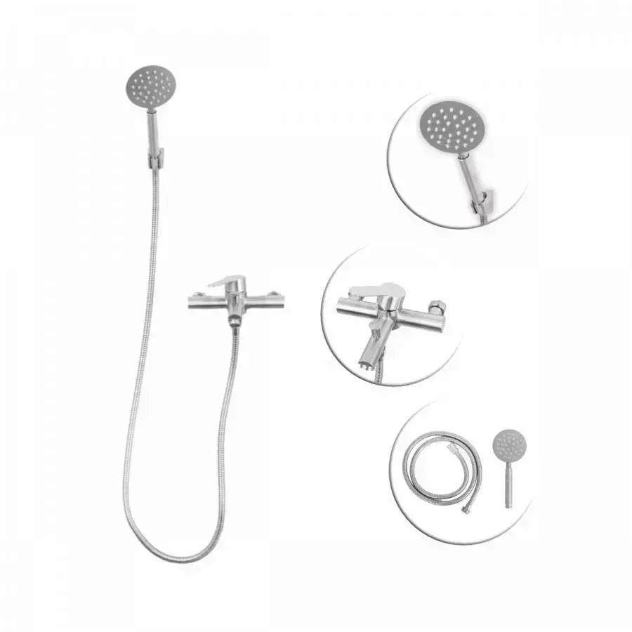 Baterie Baie Cu Para De Dus, Inox Sus304, Satinat - vivimall.ro