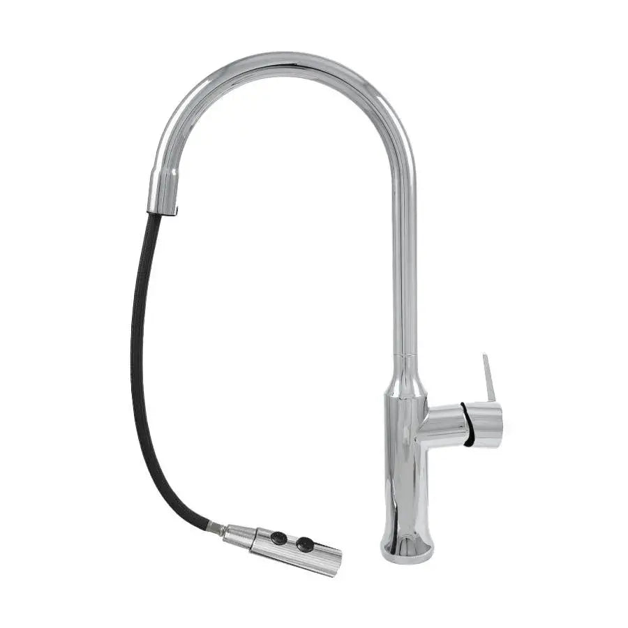 Baterie Bucatarie Cu Dus Extractibil Alama Sanitara Cf/1035/C - vivimall.ro