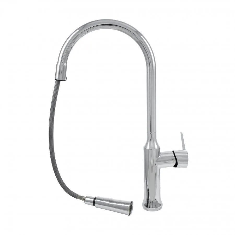Baterie Bucatarie Cu Dus Extractibil Alama Sanitara Cf/1035/C1 - vivimall.ro