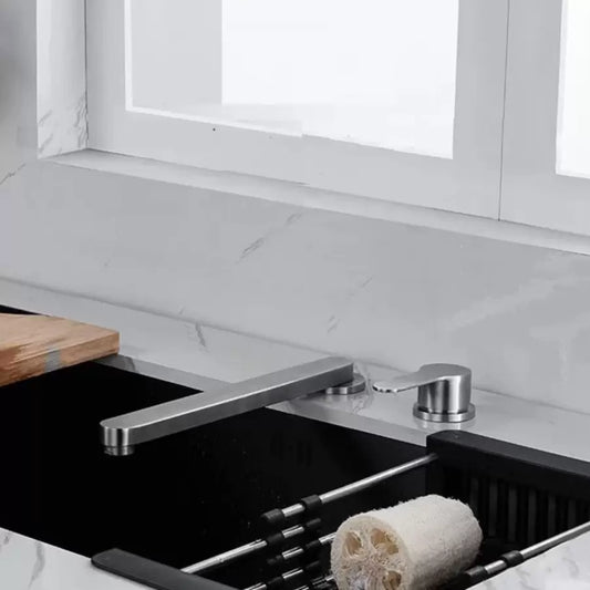 Baterie Bucatarie Premium, Inox Periat - vivimall.ro