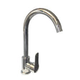 Baterie Bucatarie Inox, Crom, Pipa Rotativa - vivimall.ro
