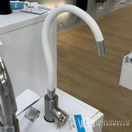 Baterie Cu Pipa Flexibila, Inox Sus304, Satinat Si - vivimall.ro