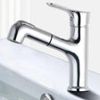 Baterie Cu Dus Extractibil, Alama Sanitara, Crom - vivimall.ro