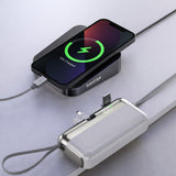 Baterie Externa, Flippy, Power Bank, Capsule, 10000 mAh, Design Compact, Incarcare Rapida, Compatibilitate Universala, 9 x 5 x 2,5 cm, Alb - vivimall.ro