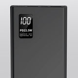 Baterie Externa Powerbank, Vivimall, Ultra-Subtire cu Ecran Digital, Compatibilitate Universala, TYPE-C si USB x2, 10000 mAh, Power Delivery 22.5W, 144x66x16 mm, Negru - vivimall.ro