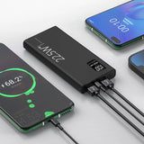 Baterie Externa Powerbank, Vivimall, Ultra-Subtire cu Ecran Digital, Compatibilitate Universala, TYPE-C si USB x2, 10000 mAh, Power Delivery 22.5W, 144x66x16 mm, Negru - vivimall.ro