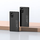 Baterie Externa Powerbank, Vivimall, Ultra-Subtire cu Ecran Digital, Compatibilitate Universala, TYPE-C si USB x2, 10000 mAh, Power Delivery 22.5W, 144x66x16 mm, Negru - vivimall.ro