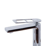 Baterie Lavoar Monocomanda Cartus Ceramic Alama Sanitara Crom Lucios Racorduri Si Kit Fixare Incluse 9707 - vivimall.ro