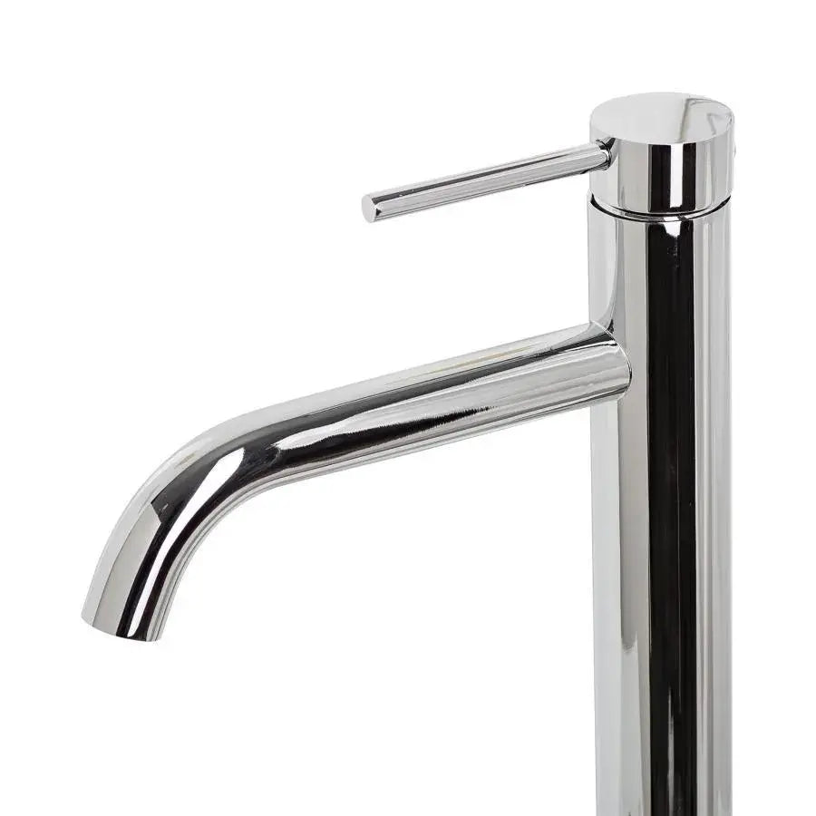 Baterie Lavoar Monocomanda Inalta Cartus Ceramic Alama Sanitara Crom Lucios Racorduri Si Kit Fixare Incluse 7527 - vivimall.ro
