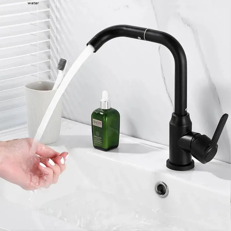 Baterie Monocomanda Lavoar/Bucatarie Pipa Pivotanta Aliaj Cartus Ceramic Inox Satinat Racorduri Kit Fixare Incluse Cp108 - vivimall.ro