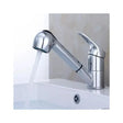 Baterie Tip Frizerie Cu Dus Extractabil, Aliaj, Crom - vivimall.ro