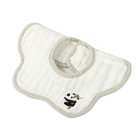 Baveta Tip Floare, Din Bumbac, Pentru Copii 0-12 Luni, Rezistenta La Apa, 8 Straturi - vivimall.ro