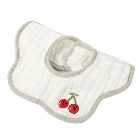 Baveta Tip Floare, Din Bumbac, Pentru Copii 0-12 Luni, Rezistenta La Apa, 8 Straturi - vivimall.ro