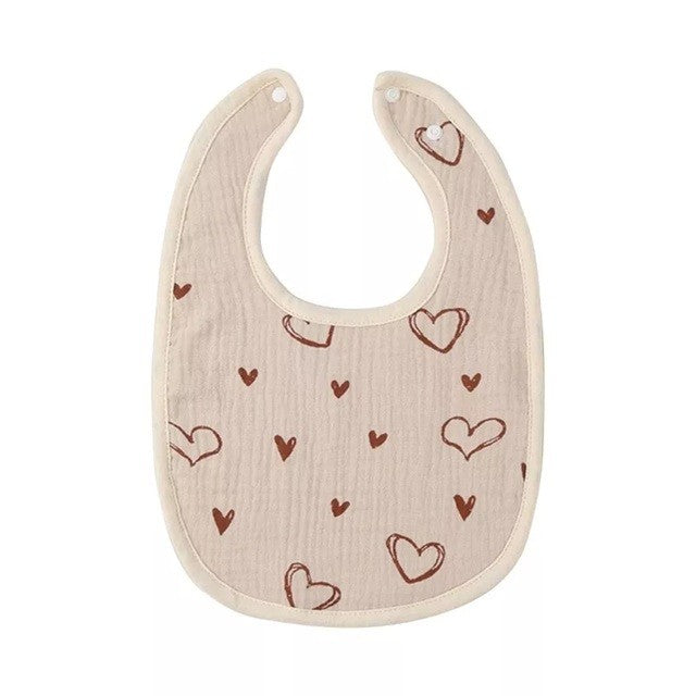Baveta In Forma De U, Din Bumbac, Pentru Copii 0-12 Luni, Rezistenta La Apa, Cu Capse - vivimall.ro