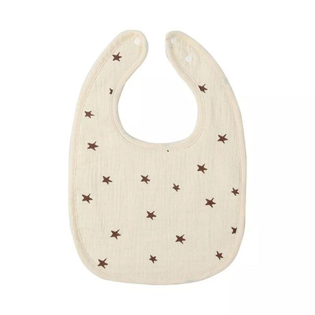 Baveta In Forma De U, Din Bumbac, Pentru Copii 0-12 Luni, Rezistenta La Apa, Cu Capse, , Crem - vivimall.ro