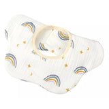 Baveta Tip Floare, Din Bumbac, Pentru Copii 0-12 Luni, Rezistenta La Apa, Cu Capse - vivimall.ro