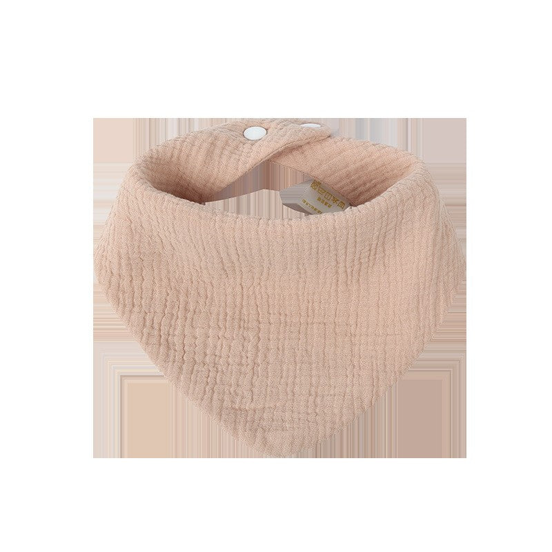 Baveta Triunghiulara, Flippy, din Bumbac, pentru Copii 0-12 Luni, 33x32 cm, Rezistenta la Apa, Crem