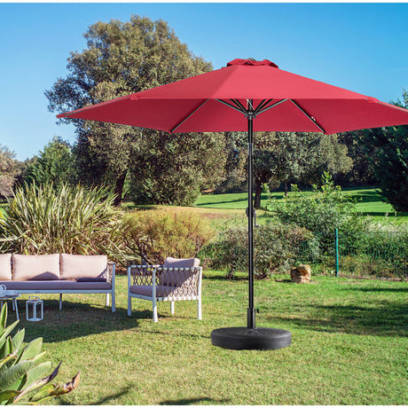 Baza umbrela din plastic Flippy, rotunda, 22 litri, neagra