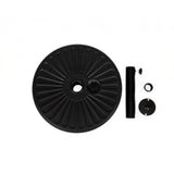 Baza Umbrela Din Plastic Rotunda, 22 Litri, Neagra - vivimall.ro