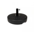 Baza Umbrela Din Plastic Rotunda, 22 Litri, Neagra - vivimall.ro
