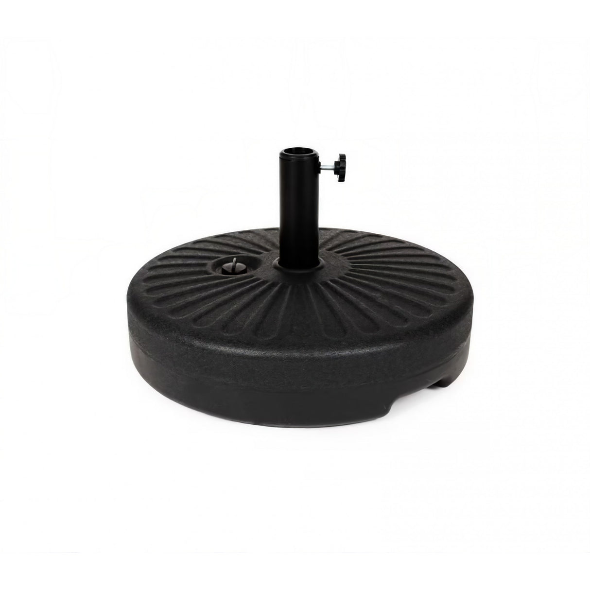 Baza Umbrela Din Plastic Rotunda, 22 Litri, Neagra - vivimall.ro