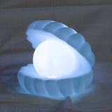 Lampa De Veghe, Model Scoica Cu Perla, Lumina Calda, Led, Baterii Incluse 3 X Lr44,