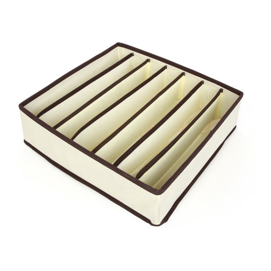 Cutie De Depozitare, Pentru Lenjerie, Sosete Si Sutiene, Material Textil, 7 Compartimente, Culoare