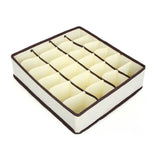 Cutie De Depozitare, Pentru Lenjerie, Sosete Si Sutiene, Material Textil, 24 Compartimente, Culoare