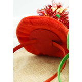 Bentita/cerc brad de Craciun, culoare rosie, marime standard, Vivimall - vivimall.ro