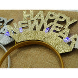 Bentita/cerc Happy Newyear, culoare auriu, marime standard, Vivimall - vivimall.ro