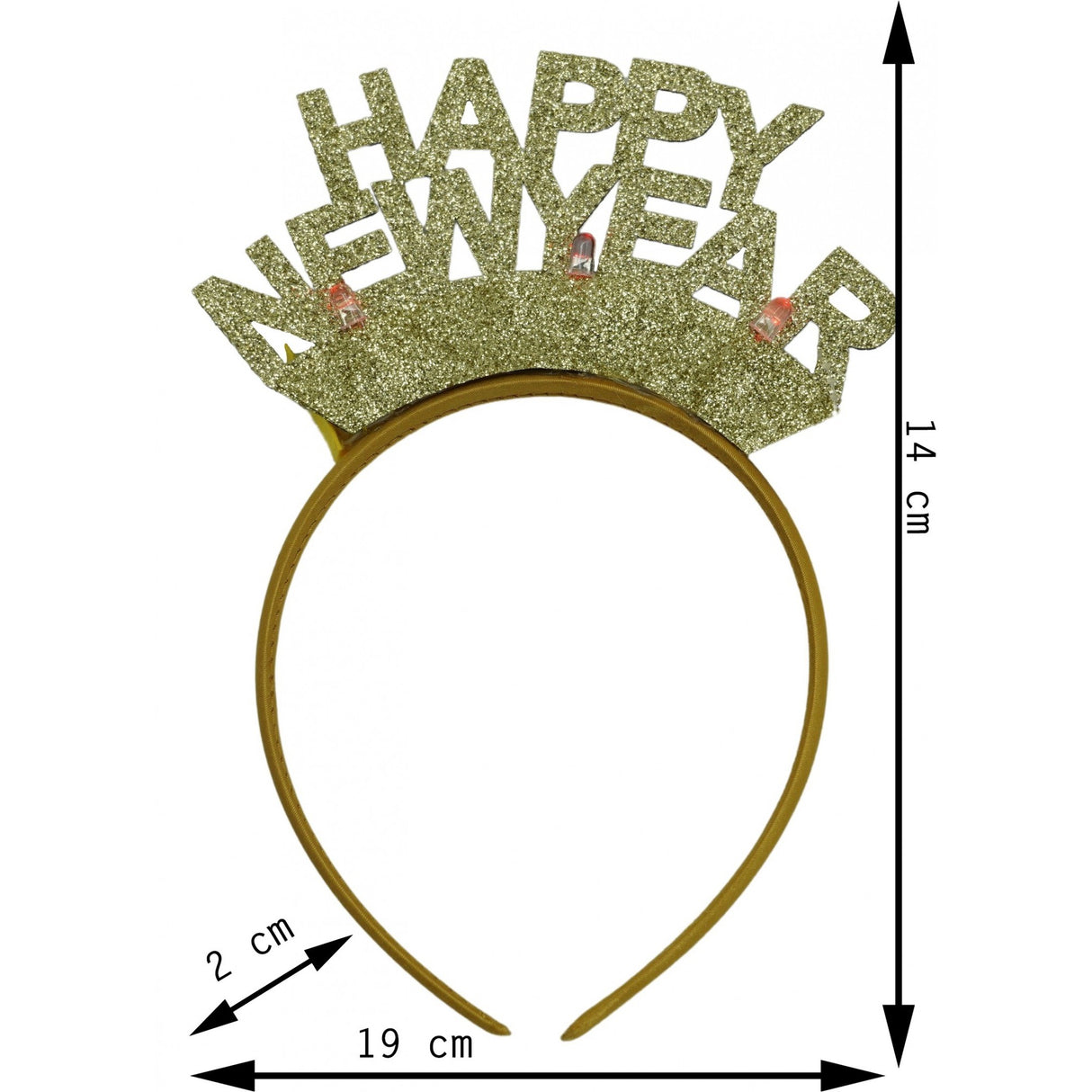 Bentita/Cerc Happy Newyear, Culoare, Marime Standard