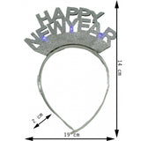 Bentita/Cerc Happy Newyear, Culoare Metalic, Marime Standard