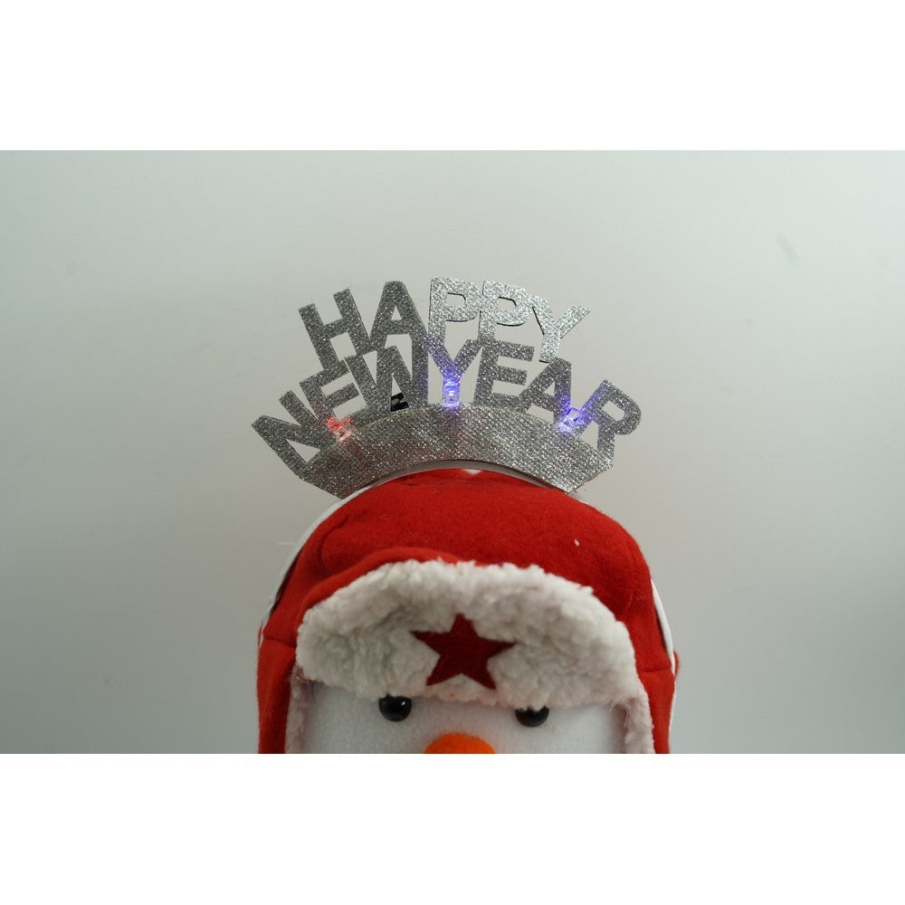 Bentita/Cerc Happy Newyear, Culoare Metalic, Marime Standard