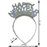 Bentita/Cerc Happy Newyear, Culoare Metalic, Marime Standard