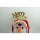 Bentita/cerc Mery Cristmas, culoare auriu cu beteala, marime standard, Vivimall - vivimall.ro