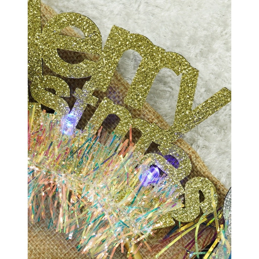 Bentita/Cerc Mery Cristmas, Culoare Cu Beteala, Marime Standard