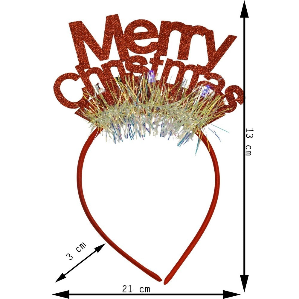 Bentita/Cerc Mery Cristmas, Culoare Cu Sclipici, Marime Standard