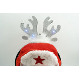 Bentita/cerc ren de Craciun, culoare negru cu gri metalic, marime standard, Vivimall - vivimall.ro