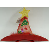 Bentita/cerc tip palarie de Craciun, culoare rosie cu led, marime standard, Flippy - vivimall.ro