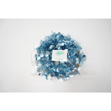 Beteala Craciun cu LED, Albastra, model cu paiete rotunde, 2 m x 5 cm, PVC, Sir, Artificiala, Flippy