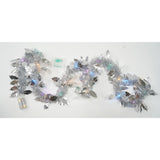 Beteala Craciun Cu Led, Argintie, Pvc, Sir, Artificiala