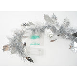 Beteala Craciun Cu Led, Argintie, Pvc, Sir, Artificiala