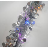 Beteala Craciun Cu Led, Argintie, Pvc, Sir, Artificiala